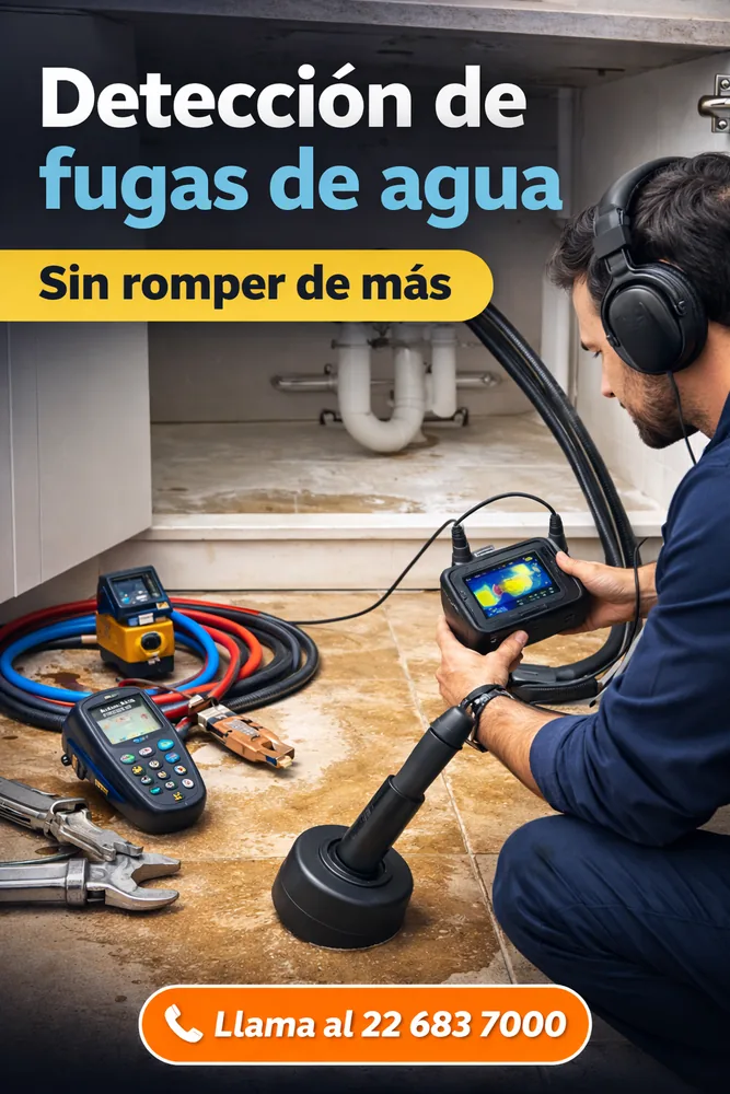 Reparación de fugas de agua sin romper de más